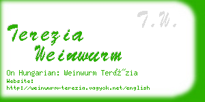 terezia weinwurm business card